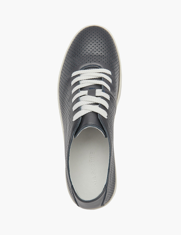 Синие мужские кеды с перфорацией MASCOTTE 58-5150411-8103M | ракурс 4