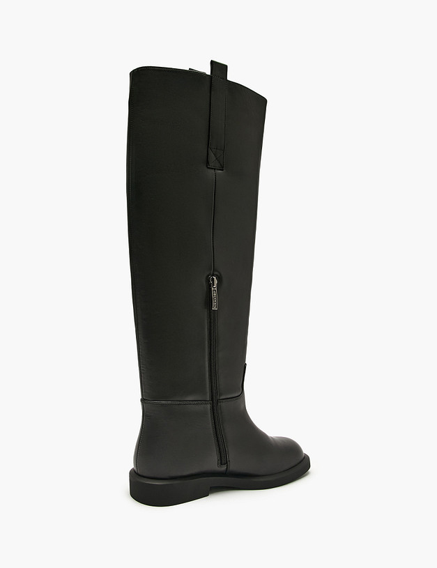 Черные женские ботфорты MASCOTTE 100-521521-0102 | ракурс 3