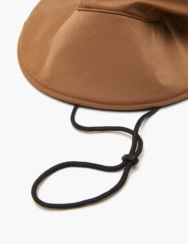 Бежевая женская панама MASCOTTE 785-4103-2418 | ракурс 5 Бежевая женская панама MASCOTTE 785-4103-2418 | ракурс 5