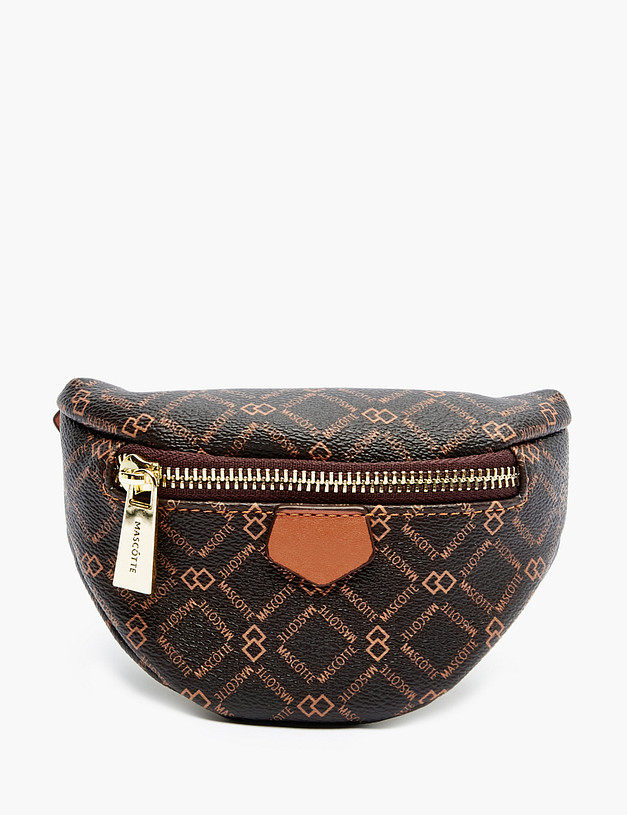 Коричневая женская микро-сумка MASCOTTE 602-2218-609 | ракурс 2 Коричневая женская микро-сумка MASCOTTE 602-2218-609 | ракурс 2