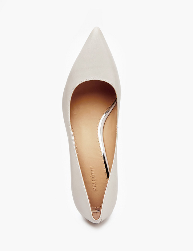 Молочные женские туфли на шпильке MASCOTTE 172-210211-3502M | ракурс 4 Молочные женские туфли на шпильке MASCOTTE 172-210211-3502M | ракурс 4