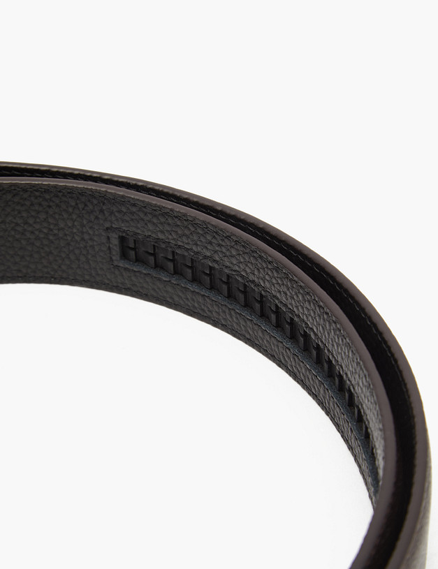 Темно-коричневый кожаный мужской ремень MASCOTTE 703-3210-609 | ракурс 4 Темно-коричневый кожаный мужской ремень MASCOTTE 703-3210-609 | ракурс 4