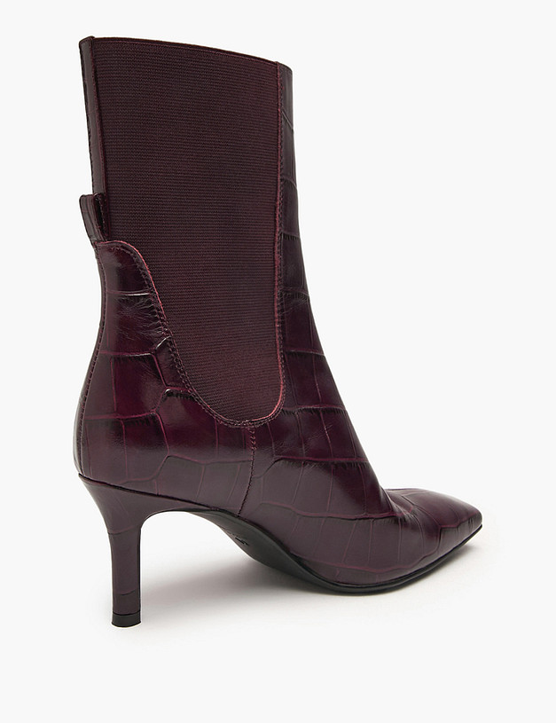 Бордовые женские челси с тиснением MASCOTTE 126-424023-0109 | ракурс 4