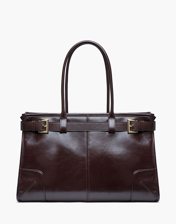 616-6110-609 Сумка женская кож.спилок/текстиль корич, L, Mascotte