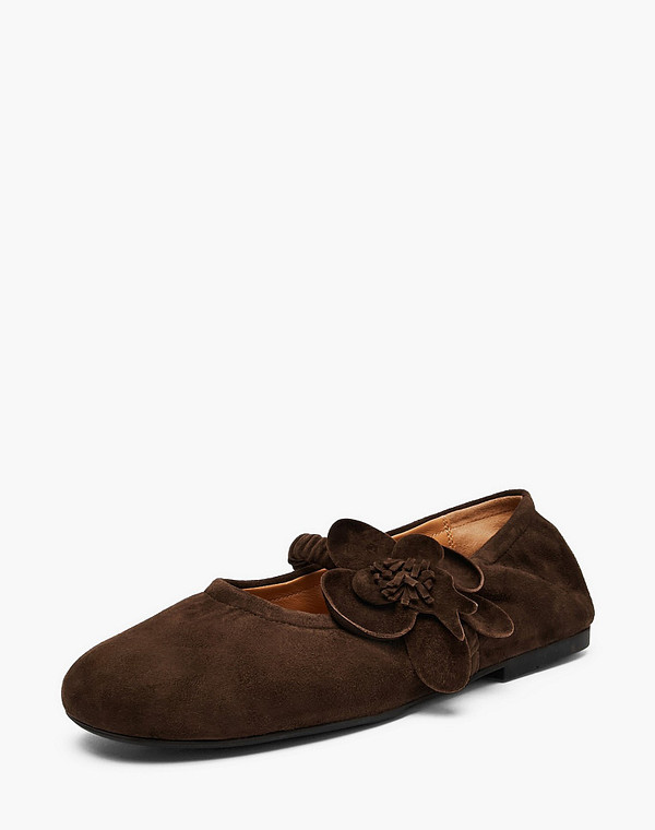 233-6103113-4680M Туфли женские велюр/нат.кожа корич, Mascotte