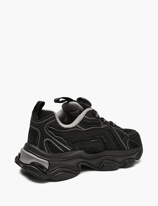 Черные детские кроссовки MASCOTTE 64-522822-0202 | ракурс 3