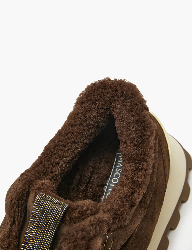 Коричневые женские зимние кроссовки MASCOTTE 15-510238-4680M | ракурс 7