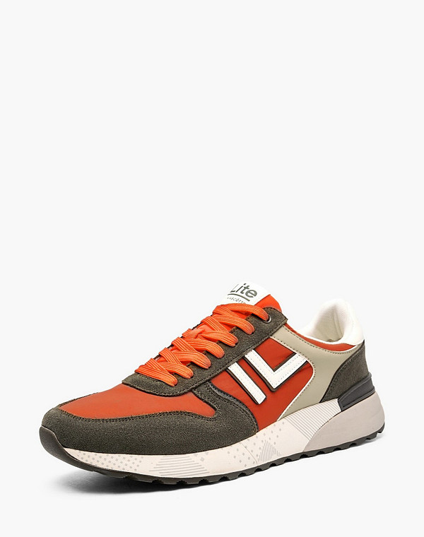 64-6191022-0204 Полуботинки для активного отдыха мужские велюр-текстиль/текстиль темн-зелен-рыж, Lite by Mascotte