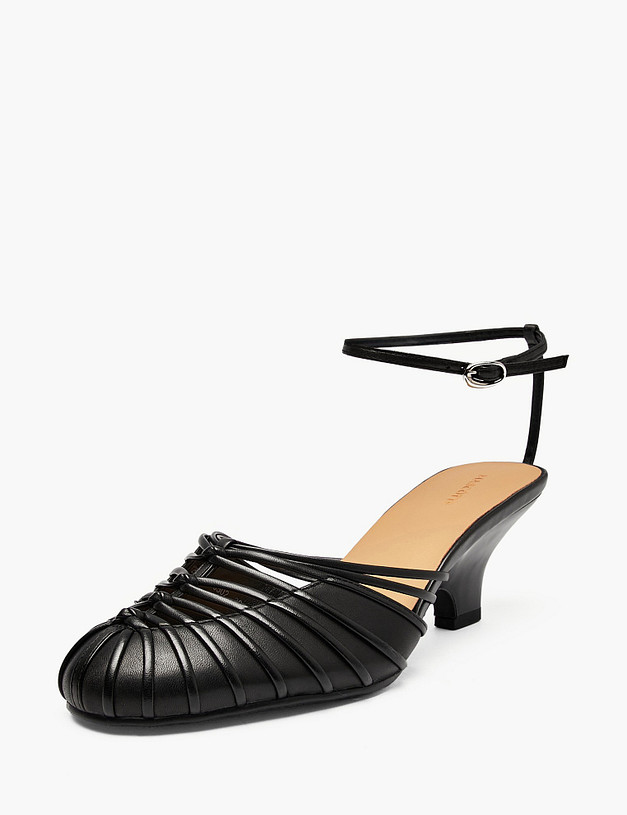 Черные женские босоножки MASCOTTE 126-614811-0502 | ракурс 2