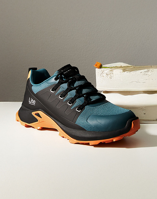 156-420221-0204 Полуботинки для активного отдыха мужские текстиль-ТПУ/текстиль зелен-черн, Lite by Mascotte