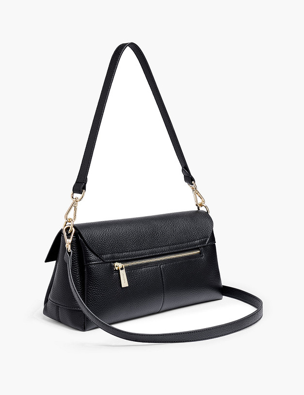 Черная кожаная женская сумка MASCOTTE 660-3212-102 | ракурс 3