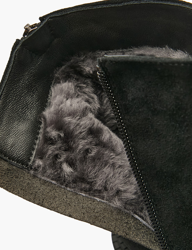 Черные женские зимние ботинки MASCOTTE 94-521933-0602 | ракурс 6