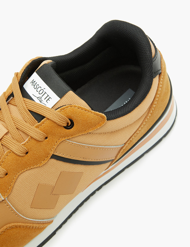 Рыжие мужские кроссовки с контрастными вставками MASCOTTE 189-3114523-0213 | ракурс 6