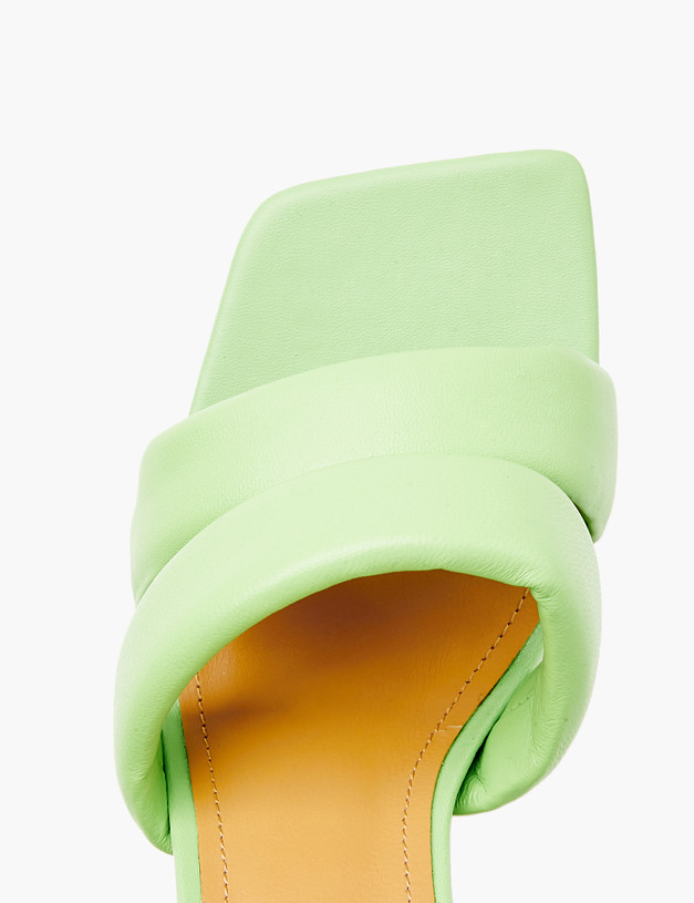 Зеленые кожаные женские босоножки MASCOTTE 233-415211-7519M | ракурс 6