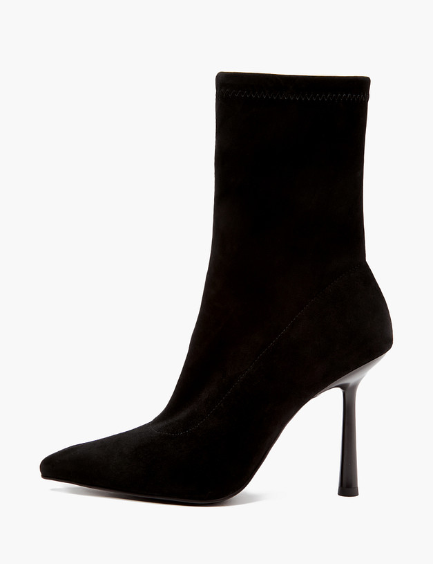 Черные женские ботильоны на шпильке MASCOTTE 100-410221-0602 | ракурс 1