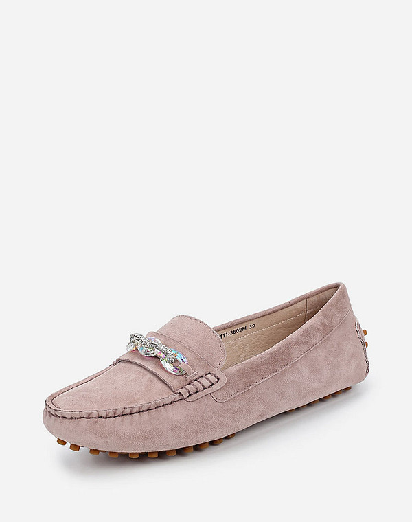 11-010111-3602M Мокасины женские велюр/нат.кожа беж, Mascotte