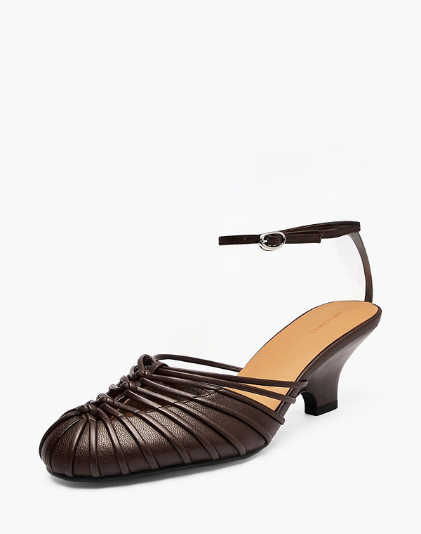 126-614811-0509 Туфли летние женские нат.кожа-и.кожа/нат.кожа корич, Mascotte