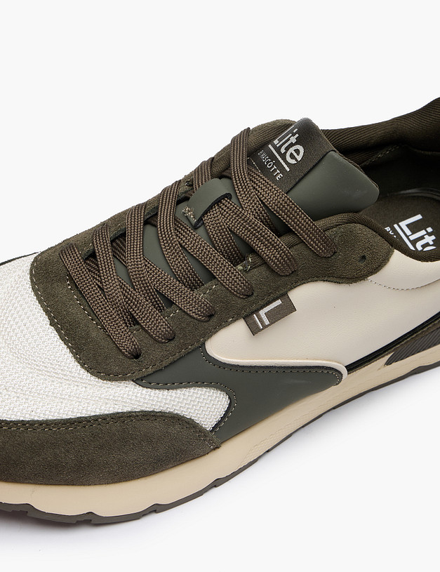 Оливковые мужские кроссовки MASCOTTE 64-6150823-0204 | ракурс 6