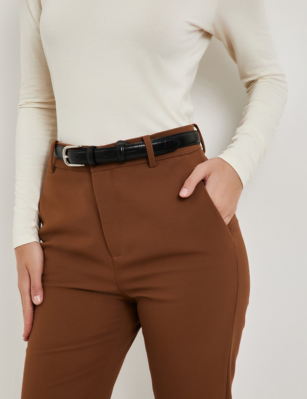 Черный женский ремень MASCOTTE 701-5202-102 | ракурс 1