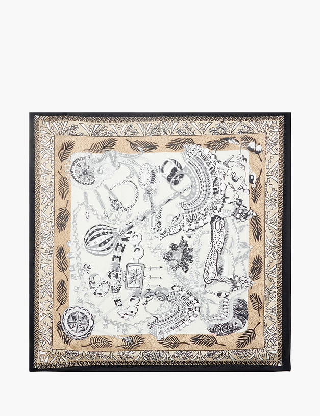 Бежевый женский платок MASCOTTE 763-2202-2409 | ракурс 2