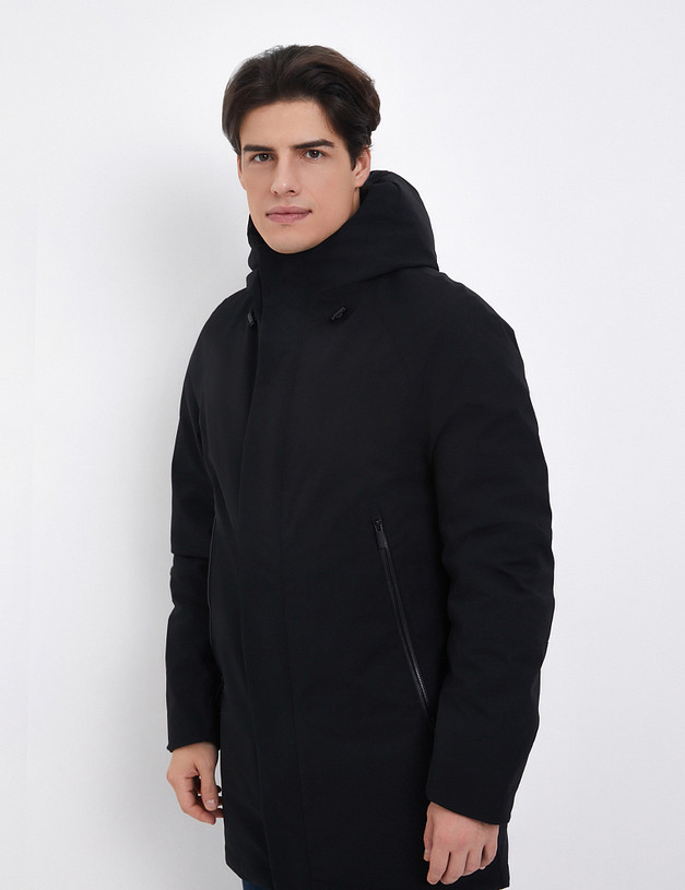 Черный мужской пуховик MASCOTTE 837-4207-2402 | ракурс 1 Черный мужской пуховик MASCOTTE 837-4207-2402 | ракурс 1