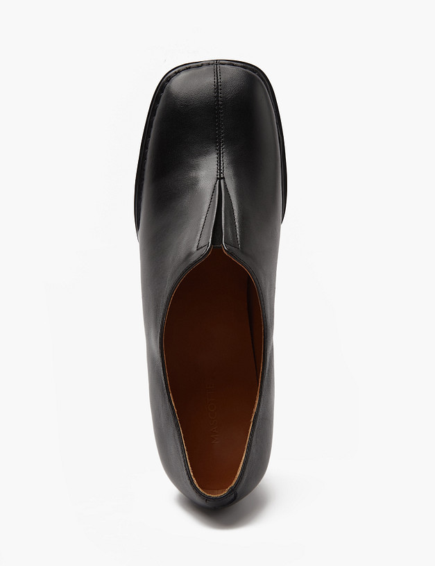 Черные женские полуботинки на каблуке MASCOTTE 234-410111-0502 | ракурс 6 Черные женские полуботинки на каблуке MASCOTTE 234-410111-0502 | ракурс 6