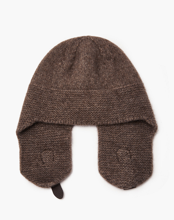 998-4202-7509 Шапка женская Шерсть яка-текстиль темн-беж, Mascotte