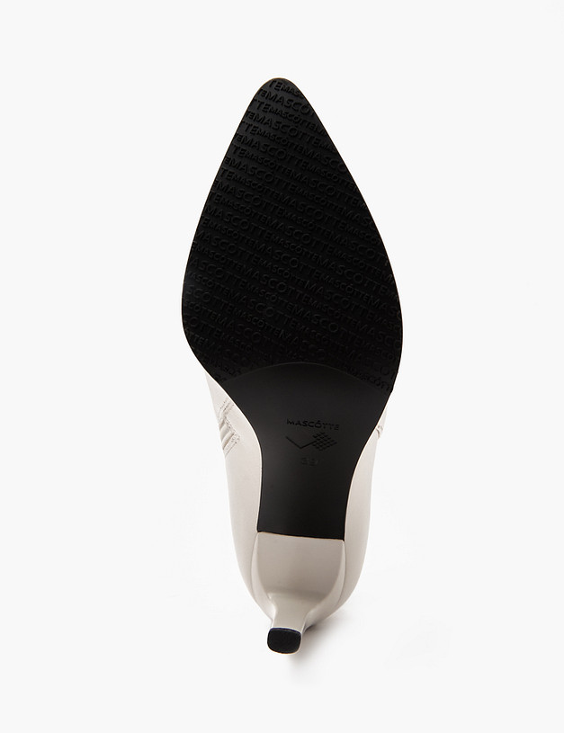 Молочные женские ботильоны из кожи MASCOTTE 100-210327-0501 | ракурс 7