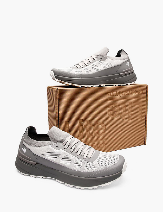 Серые мужские кроссовки MASCOTTE 189-610421-0210 | ракурс 6