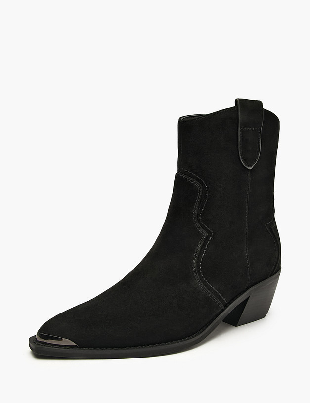 Черные женские казаки MASCOTTE 233-520923-3605M | ракурс 3