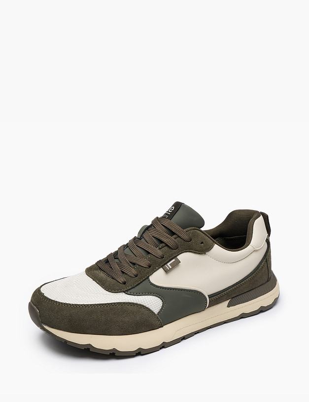 Оливковые мужские кроссовки MASCOTTE 64-6150823-0204 | ракурс 2