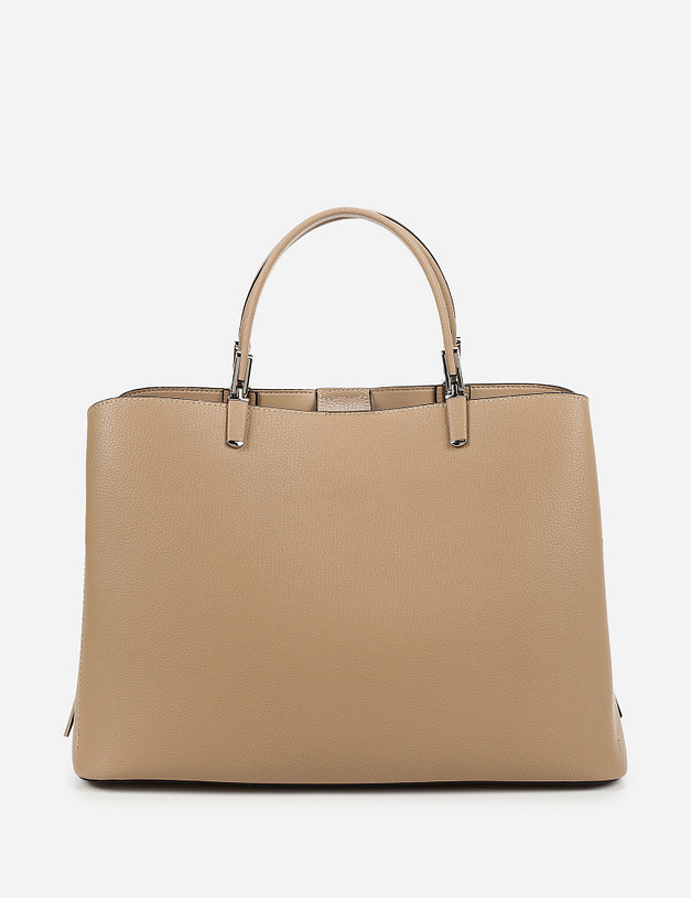 Бежевая кожаная женская сумка MASCOTTE 660-0113-108 | ракурс 2 Бежевая кожаная женская сумка MASCOTTE 660-0113-108 | ракурс 2