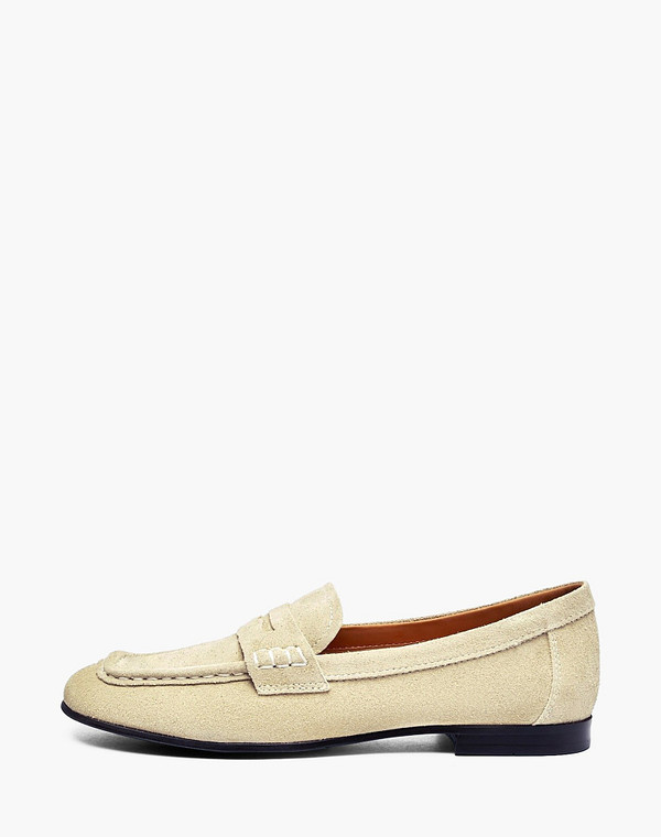 22-6100791-6605M Туфли женские велюр/б.п.-нат.кожа беж, Mascotte