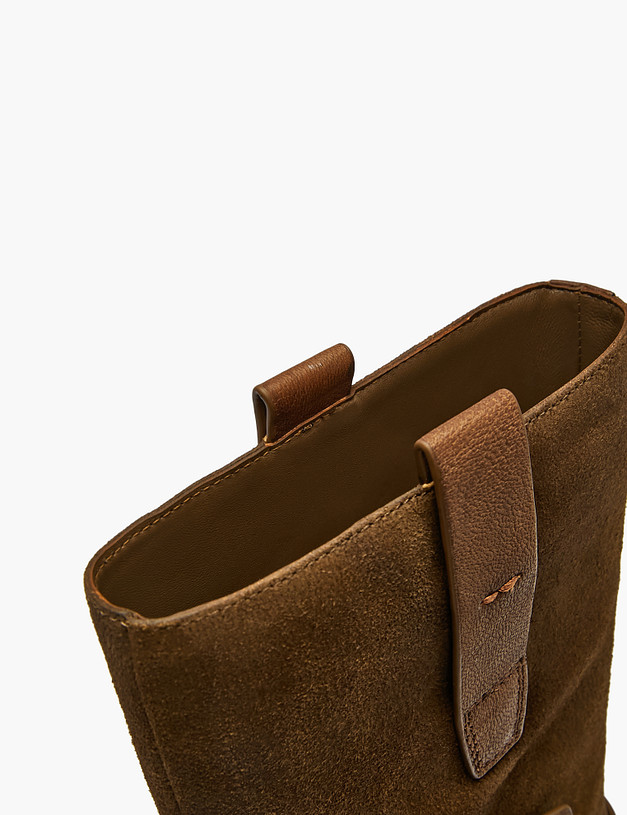 Коричневые женские полусапоги MASCOTTE 15-522421-0209 | ракурс 6