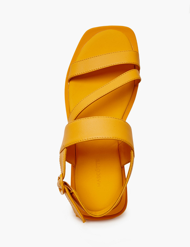 Оранжевые женские сандалии из натуральной кожи MASCOTTE 94-410811-0513 | ракурс 4