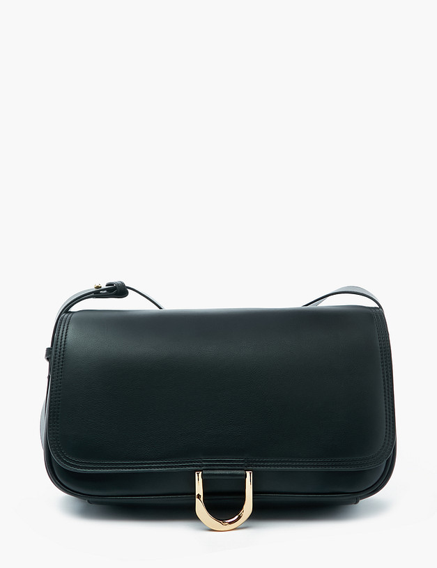 Черная кожаная женская сумка MASCOTTE 604-2201-602 | ракурс 2 Черная кожаная женская сумка MASCOTTE 604-2201-602 | ракурс 2