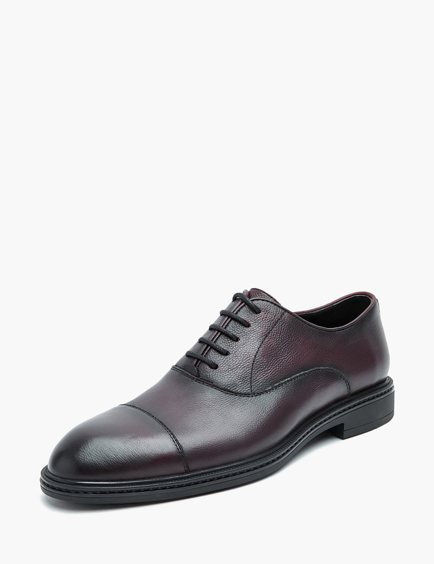 Бордовые мужские оксфорды MASCOTTE 128-324511-0105 | ракурс 3