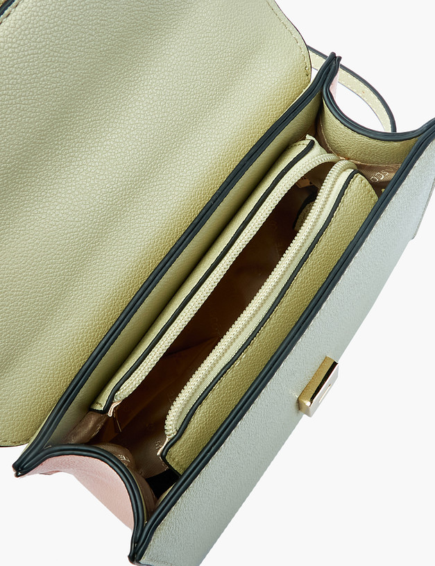 Зеленая женская сумка кросс-боди MASCOTTE 610-2105-604 | ракурс 4 Зеленая женская сумка кросс-боди MASCOTTE 610-2105-604 | ракурс 4