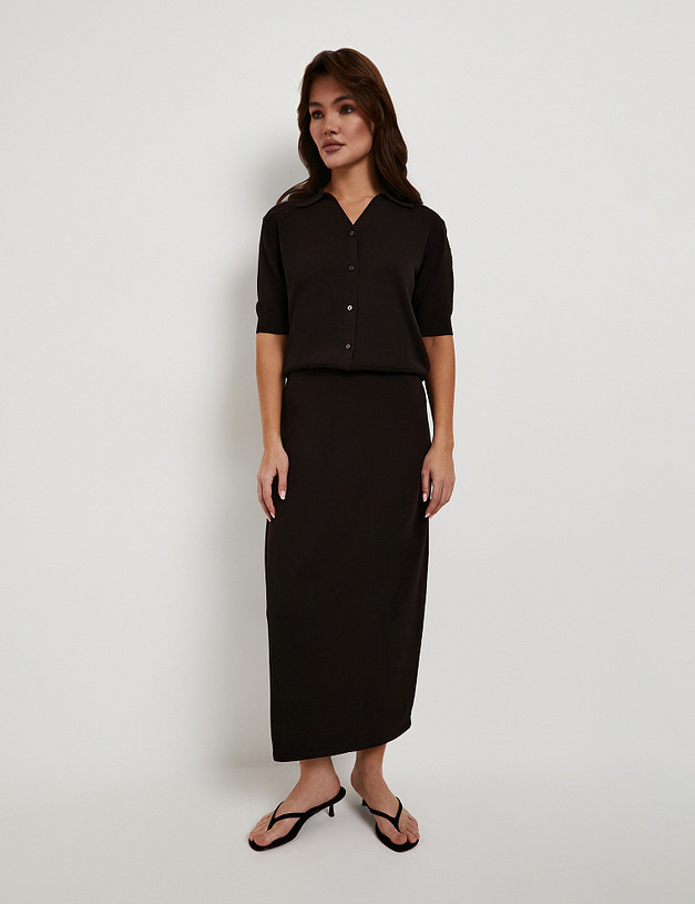 Коричневая женская юбка MASCOTTE 852-6121-2409 | ракурс 2