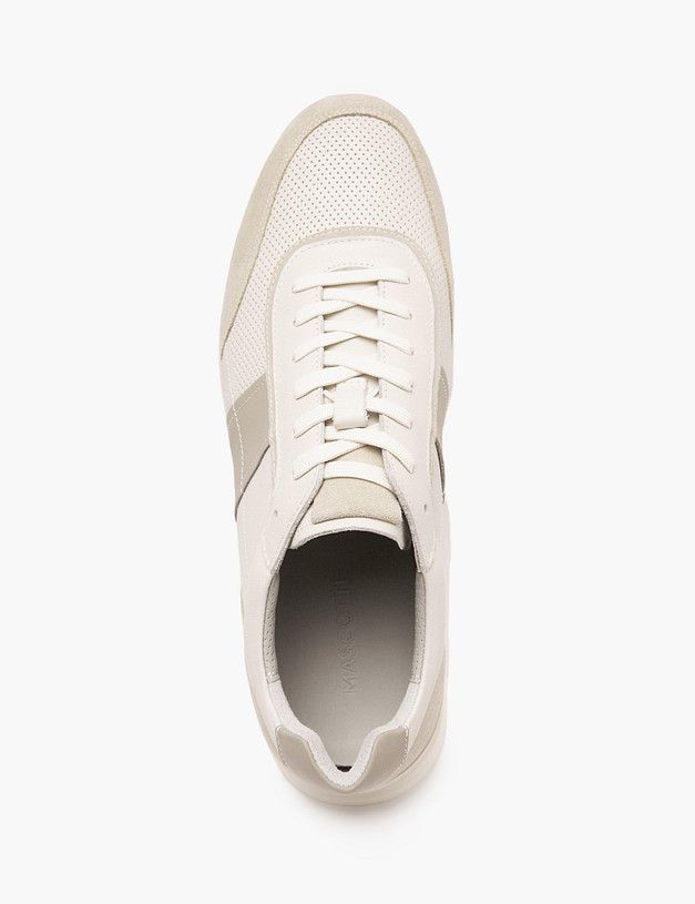 Молочные мужские кеды с перфорацией MASCOTTE 58-5110711-8130M | ракурс 4