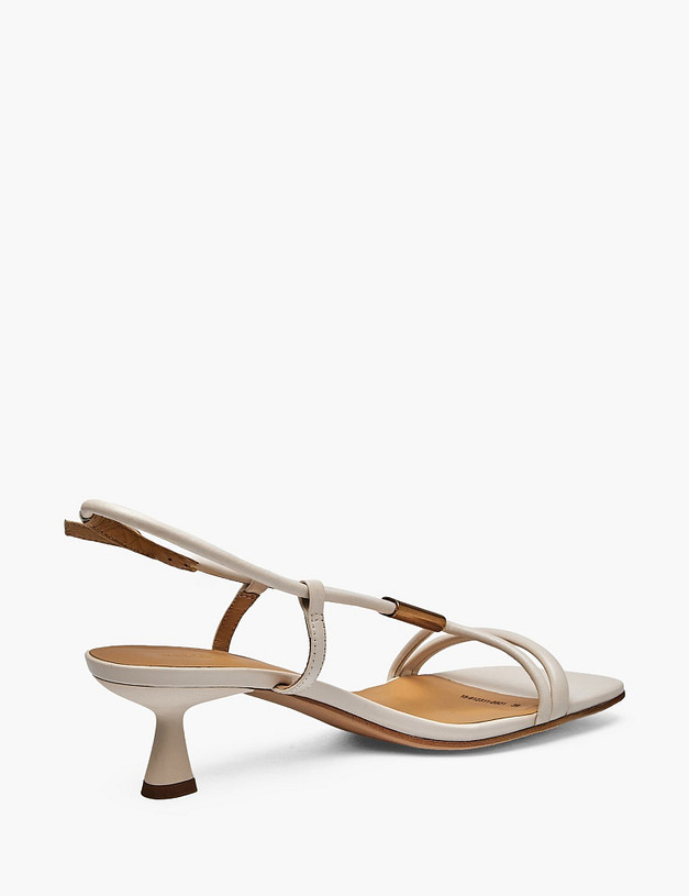 Молочные женские босоножки MASCOTTE 15-612311-0501 | ракурс 3