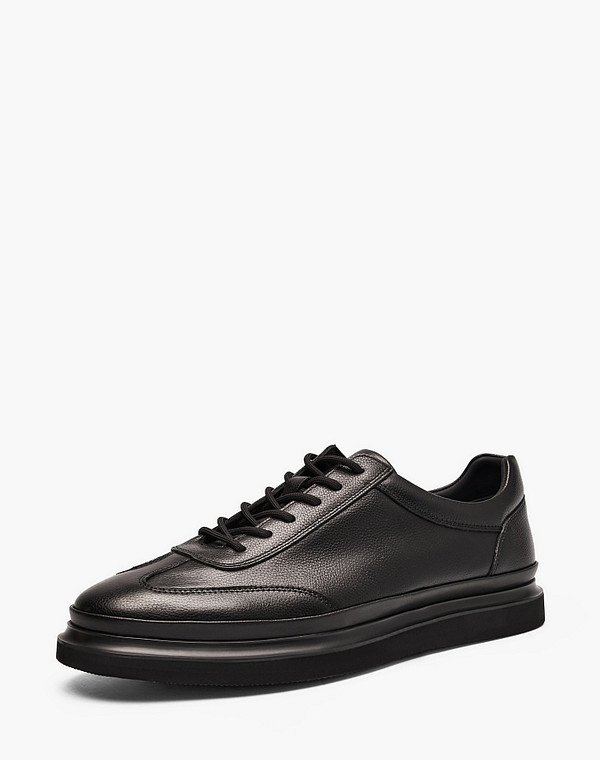 142-610521-0102 Полуботинки мужские нат.кожа/текстиль-нат.кожа черн, Mascotte
