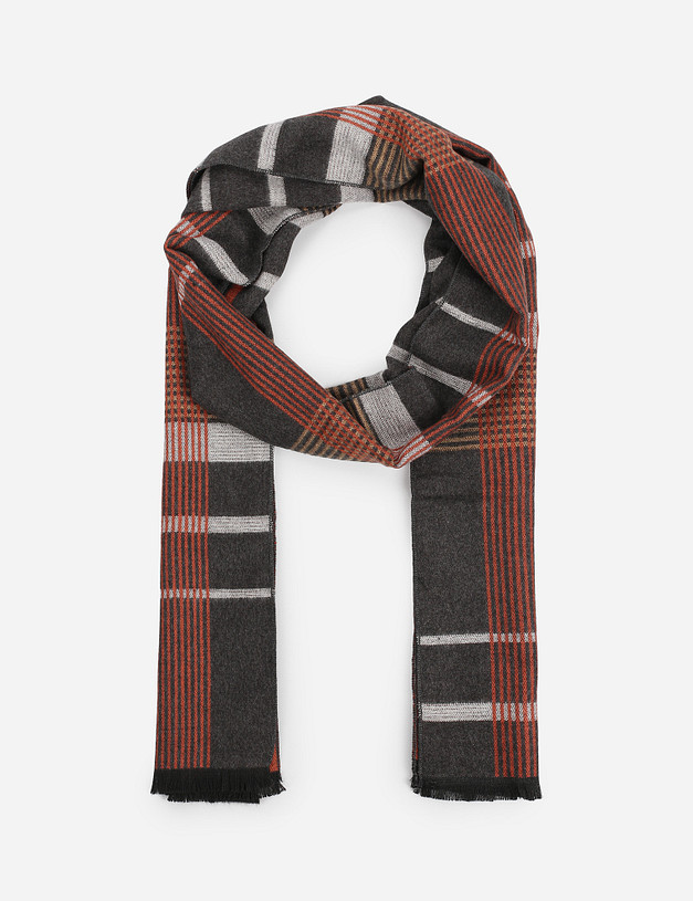 Серый мужской шарф MASCOTTE 766-1207-2413 | ракурс 2