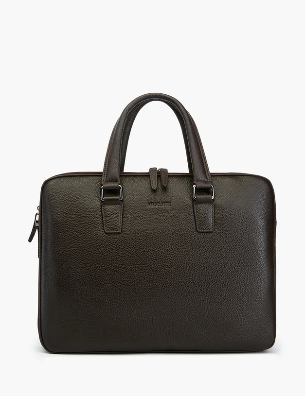 Коричневый мужской портфель MASCOTTE 604-2147-109 | ракурс 2 Коричневый мужской портфель MASCOTTE 604-2147-109 | ракурс 2