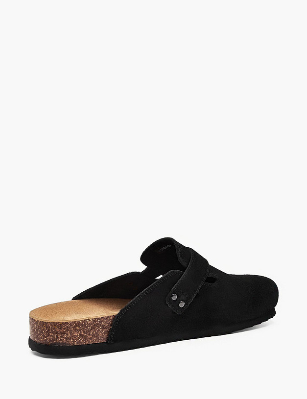 Черные мужские сабо MASCOTTE 98-614821-0202 | ракурс 3