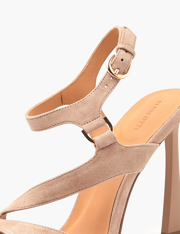 Бежевые женские босоножки MASCOTTE 175-4123014-3612M | ракурс 6