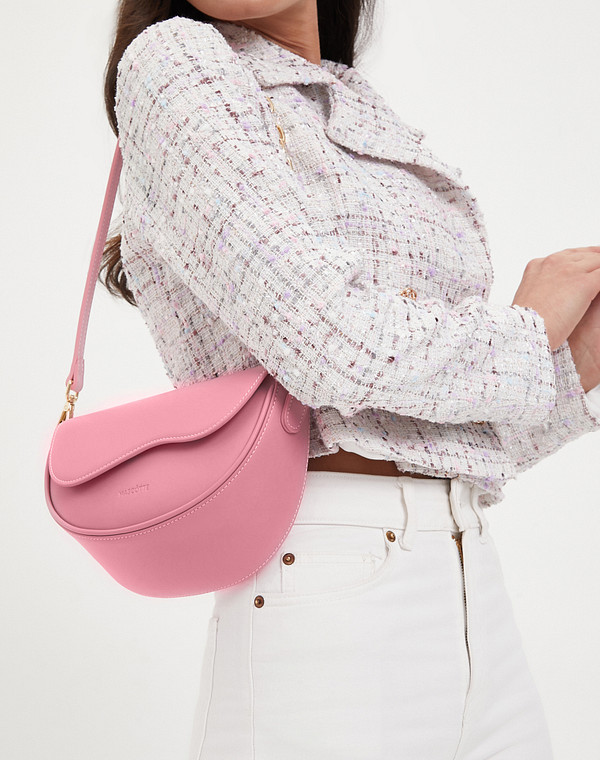 642-4104-606 Сумка женская и.кожа/текстиль розов, S, Mascotte