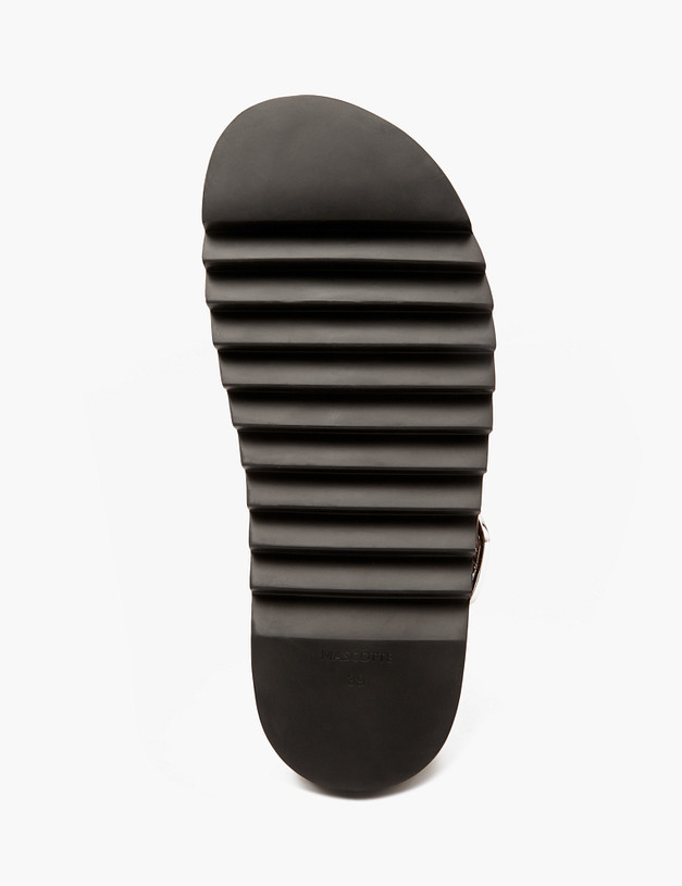 Коричневые женские сабо из натуральной кожи MASCOTTE 47-4127014-7155M | ракурс 6