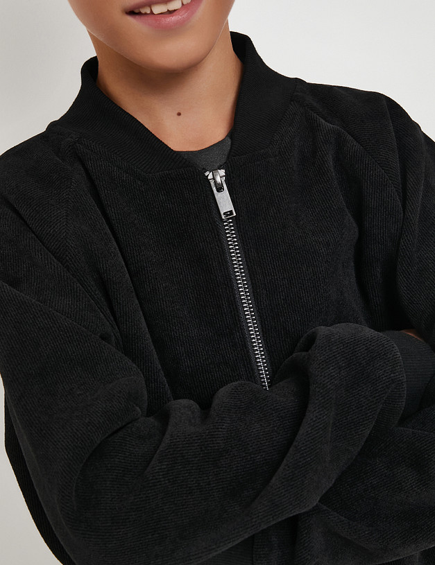 Черная детская толстовка  MASCOTTE 888-5212-2402 | ракурс 4