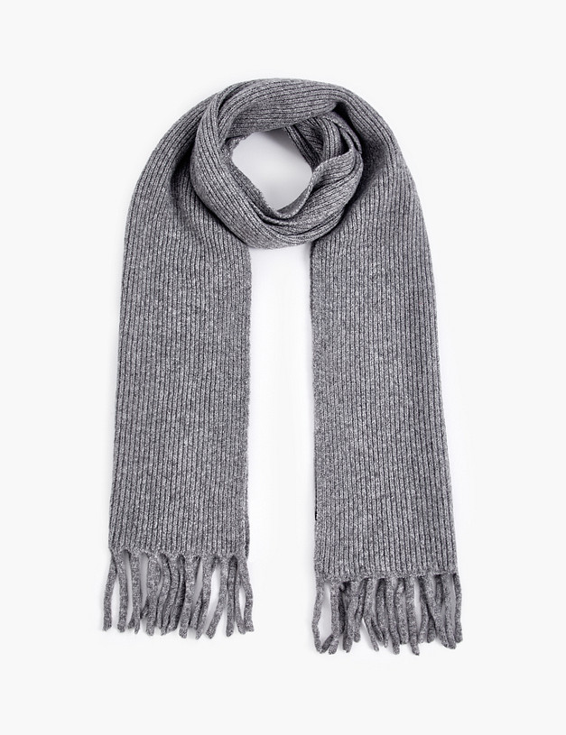 Серый женский шарф MASCOTTE 766-5206-2410 | ракурс 2